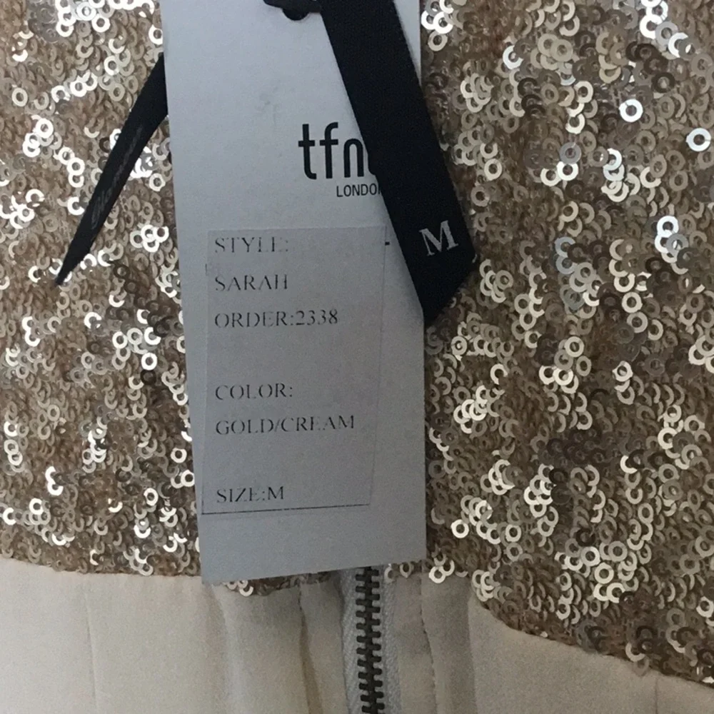 NWT Gold dress size medium - Picture 3 of 3